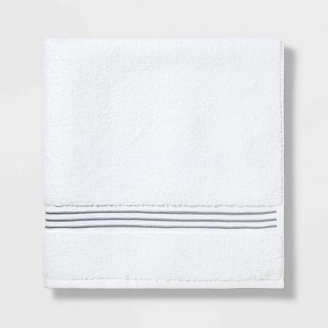 Spa Bath Sheet Garis Abu-abu Muda - Threshold Signature™