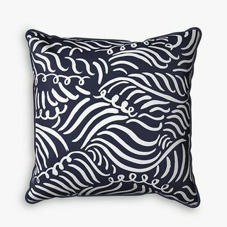 John Lewis & Partners Waves Print Bantal Taman