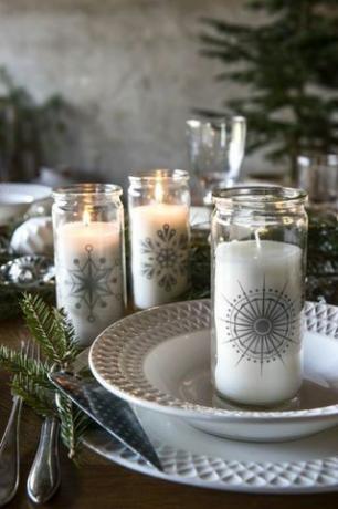 Candle Light Memory Candles £ 20 untuk enam Eva Soup Bowl £ 15 Piring Makan £ 18 Nordic House