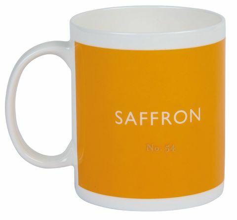 Didesain dengan Warna saffron Mug Warna Standar Inggris