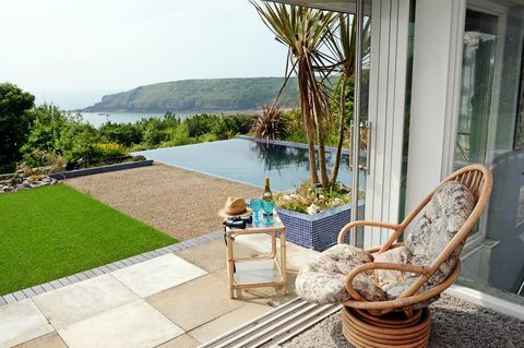 Gunung Severn, Pembrokeshire, Wales, chalet pantai dijual