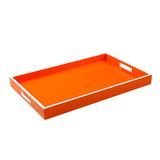 Lacquer Rectangle Tray in Orange