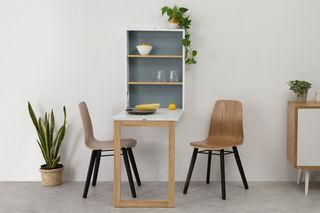 MADE Essentials Izzy Wall Mounted Dining Table, Putih