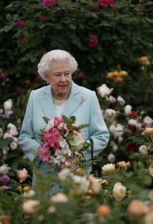 queen elizabeth ii di chelsea flower show pada 23 Mei 2016