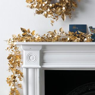 Habitat 2m Enchanted Christmas Gold Dedaunan Garland