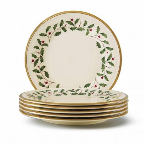 Set Peralatan Makan Musiman Lenox Holiday 6 Bagian 