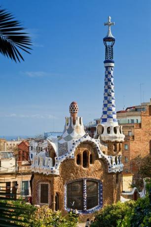 park guell, barcelona, ​​spanyol