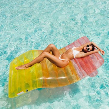 Clear Rainbow Chaise Lounger