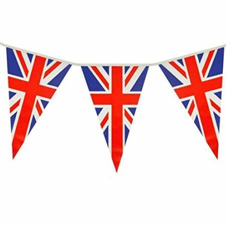 Bunting Segitiga Union Jack 25 Bendera Liontin