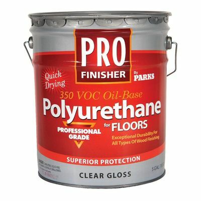 Pro Finisher 5 gal. Clear Gloss 350 VOC Poliuretan Interior Berbasis Minyak untuk Lantai