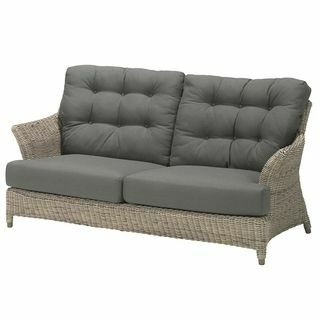 Linden Rattan 2 Seater Garden Sofa