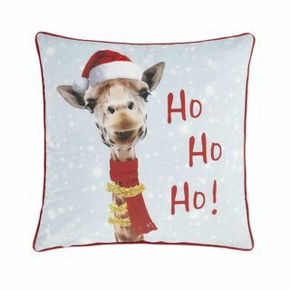 Catherine Lansfield Christmas Giraffe Filled Cushion