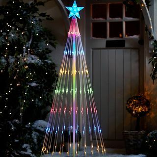 5.5ft Waterfall LED IndoorLampu Pohon Natal Luar Ruangan