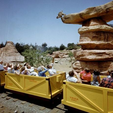 foto disney terbaik disneyland kereta tambang melalui atraksi nature wonderland