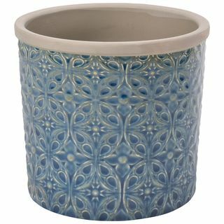 Porto Indoor Planter, Biru Tua