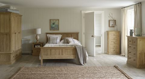 Oak Furniture Land Coastal French-Wash Solid Oak 4ft 6