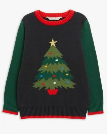 john lewis partner iklan natal 2021 jumper, navy