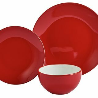 Set Makan Malam dari Argos Home 12 Piece Stoneware - Merah