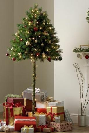 6ft Half Parasol Christmas Tree - Hijau