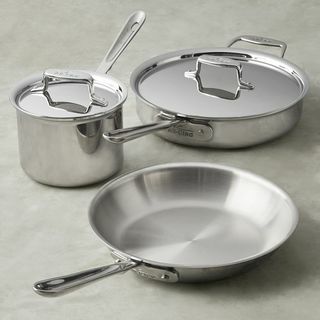 Set Peralatan Masak Luar Ruangan Stainless-Steel Berpakaian Semua