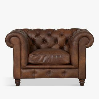 Halo Earle Leather Chesterfield Kursi