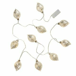 1.8m Kaca Vintage Perhiasan Natal String Light