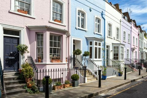 Rumah London yang Penuh Warna