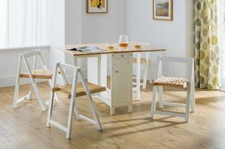 Alfreda Folding Dining Set dengan 4 Kursi