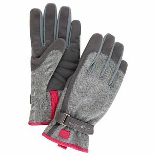 Burgon & Ball Tweed Gardening Gloves, Medium, Grey