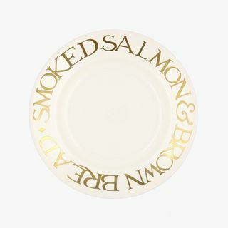 Gold Toast & Marmalade Smoked Salmon 8 1/2 Inch Plate