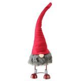 Standing Santa Christmas Gnome Figure dengan Red Hat