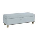 Carlton Storage Bench dengan Brasshead Nailhead