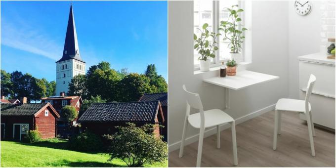 meja ikea norberg dengan desa norberg di swedia