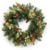 Highland Holiday Lighted Wreath