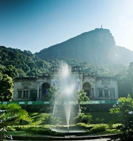 Parque Lage, markas Rumah Tim Inggris GB di Rio de Janeiro, Brasil, untuk Olimpiade 2016