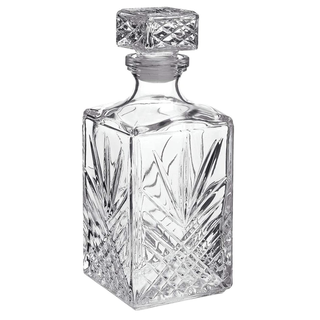 Crystal Decanter dengan Detail Starburst