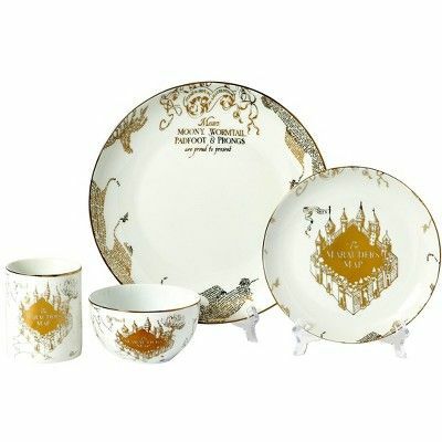 Set Peralatan Makan 16-Piece Peta Harry Potter Marauder