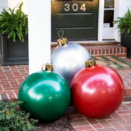 Bola Ornamen Xmas Warna Cerah