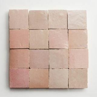 Zellige Vintage Rose Square Tiles