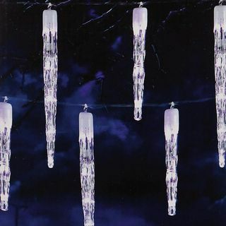 24 Lampu LED Chaser Icicle - Putih