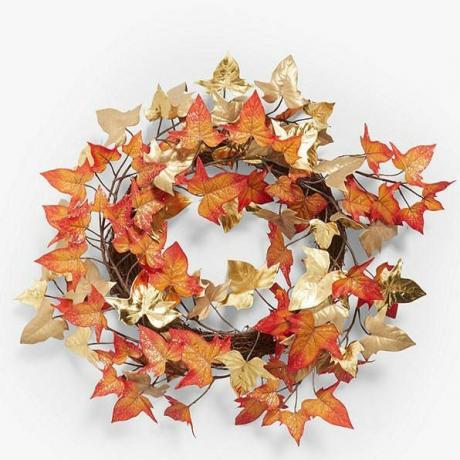 Community Garden Autumn Leaves Wreath