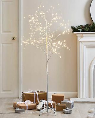 5ft White Twig Tree 270 Lampu LED Mikro