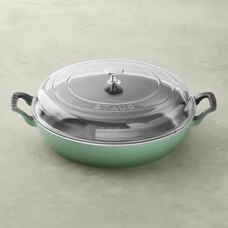 Staub Enamel Besi Cor Segalanya Pan 3 1/2-Qt.