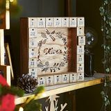 Personalised Wooden Advent Calendar Light Box