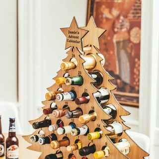 Personalisasi Kalender Adven Oak untuk Minuman Kalender Pohon Natal Advent 