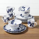 Peralatan Makan Indigo Vine 16-Piece