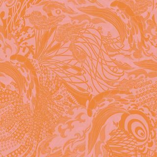 Koleksi Fantasia Eastern Tide Astoria Wallpaper Orange 12613