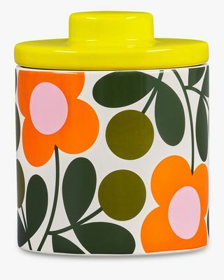 Orla Kiely Flower Stems, Tempat Penyimpanan Kopi, 750ml, Citrine / Multi