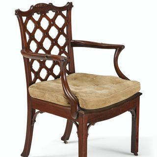 KURSI ARMY GEORGE III MAHOGANY