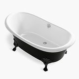 Bathtub Berdiri Bebas Dengan Eksterior Besi Hitam